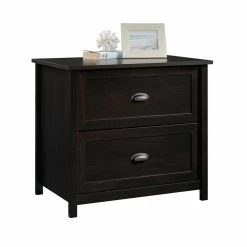 Deals ✨ UrbanPro Engineered Wood 2-Drawer Lateral File Cabinet In Estate Black ⭐ -Mobile Sales Store 2499535 2 L