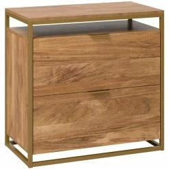 Best Pirce 😀 UrbanPro 2 Drawer Wooden Lateral File Cabinet In Sindoori Mango ⌛