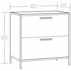 Hot Sale 🎉 UrbanPro Lateral File Cabinet With Storage In Vintage Oak Finish 😉 -Mobile Sales Store 2499541 9 L