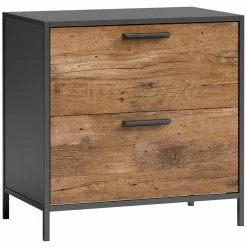 Hot Sale 🎉 UrbanPro Lateral File Cabinet With Storage In Vintage Oak Finish 😉