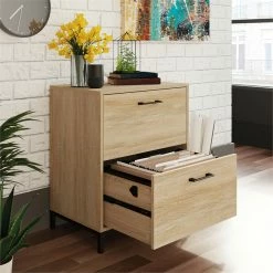 Deals 🥰 UrbanPro Lateral File Cabinet In Engineered Wood-Charter Oak Finish 🎉 -Mobile Sales Store 2499544 4 L
