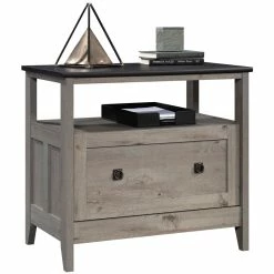 Promo 👏 UrbanPro 1 Drawer Wooden Lateral File Cabinet In Mystic Oak 🥰 -Mobile Sales Store 2499573 11 L