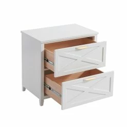 Top 10 🥰 Vinnova Pescara 30" 2 Drawers Lateral Filing Cabinet Solid Wood In White 💯 -Mobile Sales Store 2502525 1 L