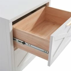 Top 10 🥰 Vinnova Pescara 30" 2 Drawers Lateral Filing Cabinet Solid Wood In White 💯 -Mobile Sales Store 2502525 3 L