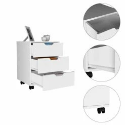 Brand new π Atlin Designs 3-Drawer Modern Wood Mobile Filing Cabinet In White βοΈ 9 Brand new π Atlin Designs 3-Drawer Modern Wood Mobile Filing Cabinet In White βοΈ -Mobile Sales Store 2503769 3 L