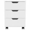 Brand new 😍 Atlin Designs 3-Drawer Modern Wood Mobile Filing Cabinet In White ✔️