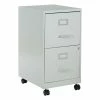 Outlet 😍 OSP Home Furnishings 2 Drawer Mobile Locking Metal File Cabinet In Gray 🧨