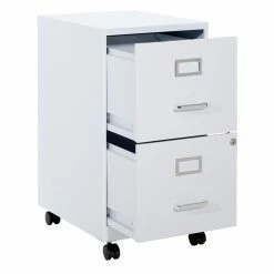 Top 10 🎉 OSP Home Furnishings 2 Drawer Mobile Locking Metal File Cabinet In White 👍 -Mobile Sales Store 2513049 6 L