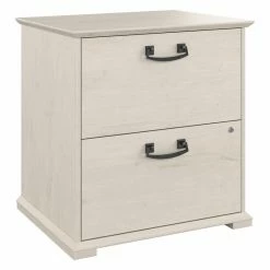 Coupon ✔️ Bush Homestead Farmhouse Lateral File Cabinet In Linen White Oak - Engineered Wood 🤩