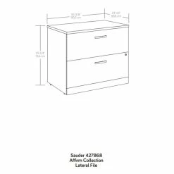 Promo 🌟 Sauder Affirm Engineered Wood Lateral Filing Cabinet In Classic Cherry 👏 -Mobile Sales Store 2518674 15 L