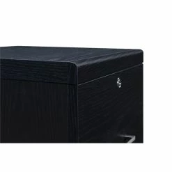 Outlet 💯 OSP Home Furnishings Alpine 2-Drawer Engineered Wood Vertical File With Lockdowel In Black 🌟 -Mobile Sales Store 2518734 6 L