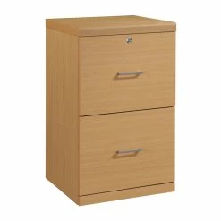 Best Sale 🥰 OSP Home Furnishings Alpine 2-Drawer Engineered Wood Vertical File With Lockdowel In Natural Finish 🎉