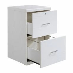 Best deal 💯 OSP Home Furnishings Alpine 2-Drawer Engineered Wood Vertical File With Lockdowel In White Finish 🥰 -Mobile Sales Store 2518749 6 L