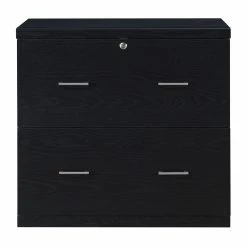 Best reviews of 🔥 OSP Home Furnishings Alpine 2-Drawer Engineered Wood Lateral File With Lockdowel In Black Finish ✨ -Mobile Sales Store 2518760 3 L