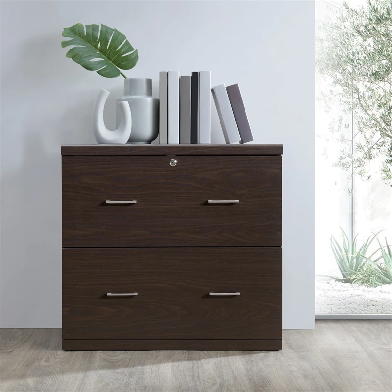 Cheap ❤️ OSP Home Furnishings Alpine 2-Drawer Engineered Wood Lateral File With Lockdowel In Espresso Finish ⭐ 3 Cheap ❤️ OSP Home Furnishings Alpine 2-Drawer Engineered Wood Lateral File With Lockdowel In Espresso Finish ⭐ - Image 3
