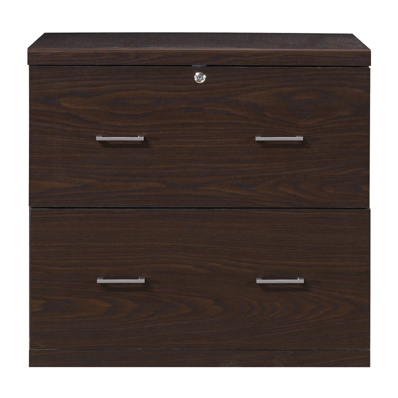 Cheap ❤️ OSP Home Furnishings Alpine 2-Drawer Engineered Wood Lateral File With Lockdowel In Espresso Finish ⭐ 4 Cheap ❤️ OSP Home Furnishings Alpine 2-Drawer Engineered Wood Lateral File With Lockdowel In Espresso Finish ⭐ - Image 4