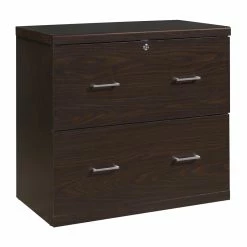 Cheap ❤️ OSP Home Furnishings Alpine 2-Drawer Engineered Wood Lateral File With Lockdowel In Espresso Finish ⭐