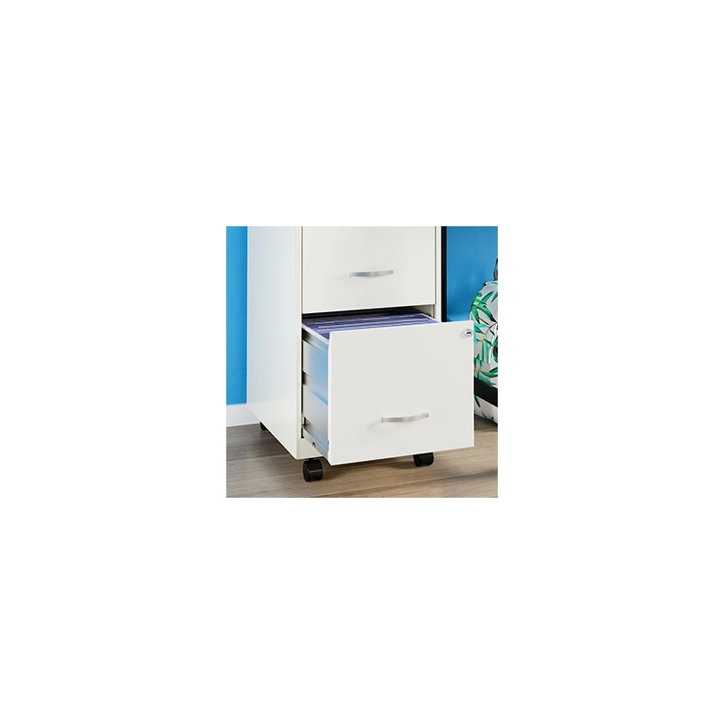 Budget β Hirsh Industries LLC Space Solutions 18" 2 Drawer Mobile Metal Vertical File Cabinet White/Goldfinch π 4 Budget β Hirsh Industries LLC Space Solutions 18" 2 Drawer Mobile Metal Vertical File Cabinet White/Goldfinch π - Image 4