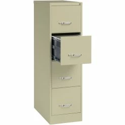 Flash Sale 💯 Hirsh Industries LLC Hirsh 26.5"D 4 Drawer Metal Vertical File Cabinet Home And Office Putty/Beige 🎁 -Mobile Sales Store 2522108 5 L