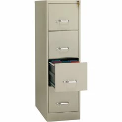 Flash Sale 💯 Hirsh Industries LLC Hirsh 26.5"D 4 Drawer Metal Vertical File Cabinet Home And Office Putty/Beige 🎁 -Mobile Sales Store 2522108 7 L