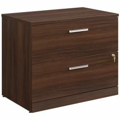 New 🥰 Sauder Affirm Engineered Wood Lateral Filing Cabinet In Noble Elm/Brown ✨