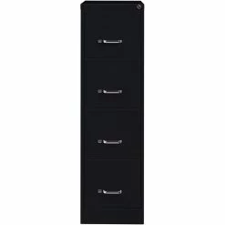 Buy 😀 UrbanPro Transitional 26.5"D 4 Drawer Metal Vertical File Cabinet In Black 🎉