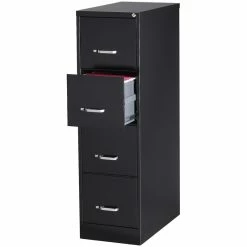 Buy 😀 UrbanPro Transitional 26.5"D 4 Drawer Metal Vertical File Cabinet In Black 🎉 -Mobile Sales Store 2538744 6 L