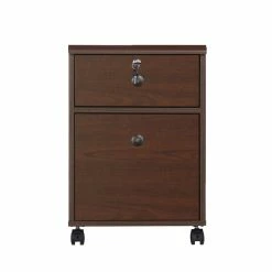 Best reviews of ❤️ Saint Birch 2-Drawer Modern Wood Mobile File Cabinet In Cherry 🌟 -Mobile Sales Store 2551713 2 L