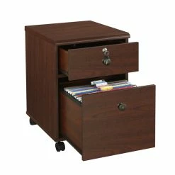 Best reviews of ❤️ Saint Birch 2-Drawer Modern Wood Mobile File Cabinet In Cherry 🌟 -Mobile Sales Store 2551713 4 L