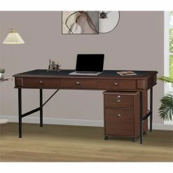 Best reviews of ❤️ Saint Birch 2-Drawer Modern Wood Mobile File Cabinet In Cherry 🌟 -Mobile Sales Store 2551713 6 L