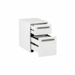 Brand new 😉 Saint Birch Miami 2-Drawer Modern Wood Mobile File Cabinet In White 🥰 -Mobile Sales Store 2551782 2 L