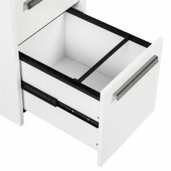 Brand new 😉 Saint Birch Miami 2-Drawer Modern Wood Mobile File Cabinet In White 🥰 -Mobile Sales Store 2551782 4 L