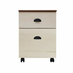Flash Sale 🛒 Saint Birch Hawksbury Farmhouse Wood Mobile File Cabinet In Antique White ✔️ -Mobile Sales Store 2551820 2 L