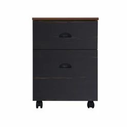 Coupon 🧨 Saint Birch Hawksbury Farmhouse Wood Mobile File Cabinet In Espresso 🎁 -Mobile Sales Store 2551821 2 L