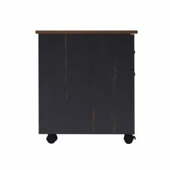 Coupon 🧨 Saint Birch Hawksbury Farmhouse Wood Mobile File Cabinet In Espresso 🎁 -Mobile Sales Store 2551821 4 L