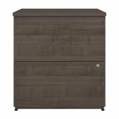 Top 10 ⌛ Bestar Logan 2-Drawer Engineered Wood Lateral File Cabinet In Medium Gray Maple 🔥 -Mobile Sales Store 2571995 2 L