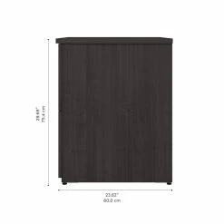 Promo 🌟 Bestar Ridgeley 2-Drawer Engineered Wood Lateral File Cabinet In Charcoal Maple 😍 -Mobile Sales Store 2572027 10 L