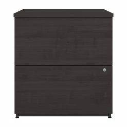 Promo 🌟 Bestar Ridgeley 2-Drawer Engineered Wood Lateral File Cabinet In Charcoal Maple 😍 -Mobile Sales Store 2572027 2 L