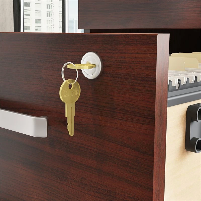 Buy 𧨠Pemberly Row Engineered Wood 2-Drawer Mobile Filing Cabinet In Classic Cherry β 6 Buy 𧨠Pemberly Row Engineered Wood 2-Drawer Mobile Filing Cabinet In Classic Cherry β - Image 6