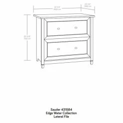 Top 10 🎉 UrbanPro Engineered Wood 2-Drawer Lateral File Cabinet In Washed Walnut ⭐ -Mobile Sales Store 2576017 11 L