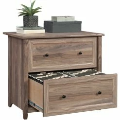 Top 10 🎉 UrbanPro Engineered Wood 2-Drawer Lateral File Cabinet In Washed Walnut ⭐ -Mobile Sales Store 2576017 3 L