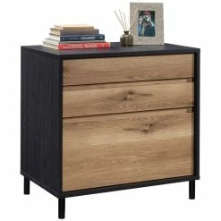 Deals 🔥 UrbanPro Engineered Wood And Metal 2-Drawer Lateral File In Raven Oak 😍 -Mobile Sales Store 2576024 2 L