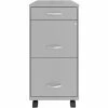 Cheap 👍 UrbanPro 18" Deep 3 Drawer Mobile Metal File Cabinet In Arctic Silver 😀