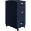Brand new 🤩 UrbanPro 18" Deep 3 Drawer Mobile Metal File Cabinet In Navy 🛒