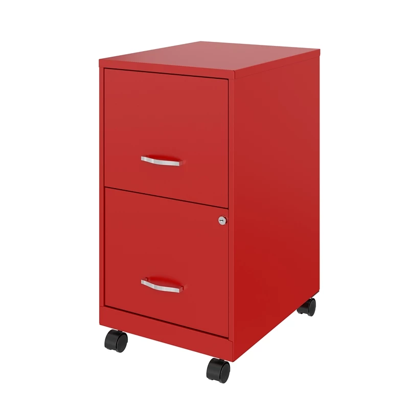 Flash Sale π₯ UrbanPro 18" 2 Drawer Metal Mobile Smart Vertical File Cabinet In Red β 3 Flash Sale π₯ UrbanPro 18" 2 Drawer Metal Mobile Smart Vertical File Cabinet In Red β - Image 3