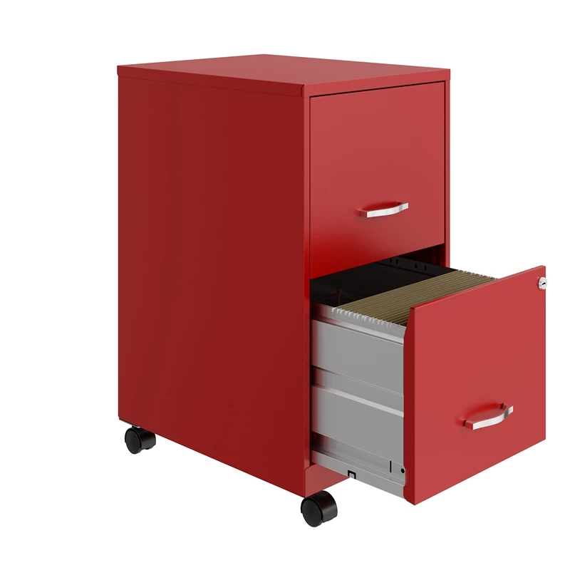 Flash Sale π₯ UrbanPro 18" 2 Drawer Metal Mobile Smart Vertical File Cabinet In Red β 4 Flash Sale π₯ UrbanPro 18" 2 Drawer Metal Mobile Smart Vertical File Cabinet In Red β - Image 4