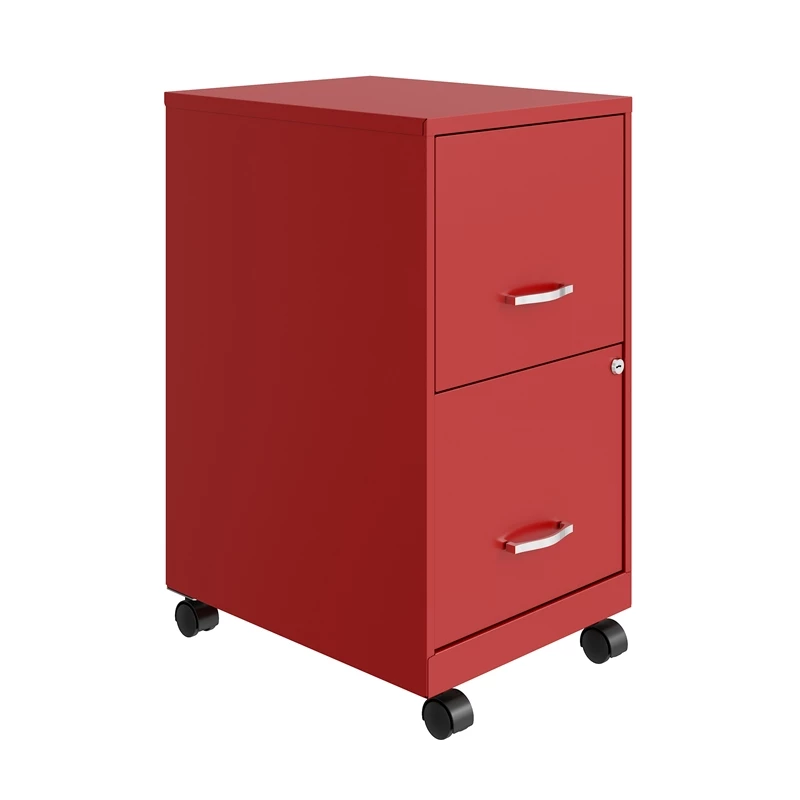 Flash Sale π₯ UrbanPro 18" 2 Drawer Metal Mobile Smart Vertical File Cabinet In Red β 2 Flash Sale π₯ UrbanPro 18" 2 Drawer Metal Mobile Smart Vertical File Cabinet In Red β - Image 2
