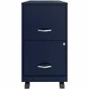 Budget 🌟 UrbanPro 18" 2 Drawer Metal Mobile Smart Vertical File Cabinet In Navy ✔️