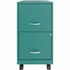 Cheap ⌛ UrbanPro 18" 2 Drawer Metal Mobile Smart Vertical File Cabinet Turquoise 🔔