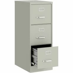 Best reviews of ❤️ UrbanPro 22" 3 Drawer Letter Width Vertical Metal File Cabinet In Light Gray 💯 -Mobile Sales Store 2580358 4 L